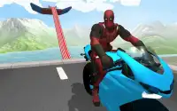 MegaRamp Bike Deadpool: City Roptop Игра GTStunt Screen Shot 0