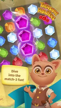 Treasure Hunters: free match3 gems Screen Shot 2