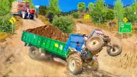 Farming Tractor Trolley Game Screen Shot 2