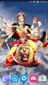 4D Maa Durga Live Wallpaper Screen Shot 1