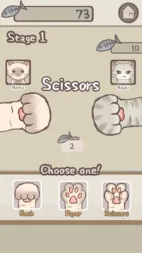 Cat Game: Rock Paper Scissors Paw Screen Shot 2