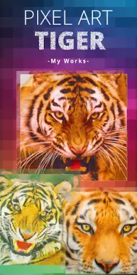 Tiger Pixel Coloring By Number Screen Shot 5