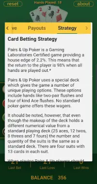 Pairs & Up Poker Screen Shot 6