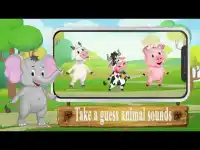 Animal sounds. Learning, animation game for Kids. Screen Shot 0