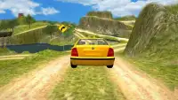 Mountain Crazy Taxi Driver: Yellow Cab Drive Sim Screen Shot 2