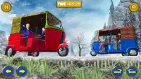 सड़क से हटकर ऑटो रिक्शा: Uphill Tuk Tuk Rickshaw Screen Shot 1