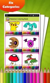 Coloring Book for Pokemon Screen Shot 1