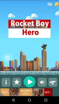 Rocket Boy Hero Tower Saver Screen Shot 0