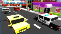 Police Cube Car Craft Sims 3D Screen Shot 14