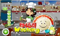 dish washing : girls cleaning kitchen game Screen Shot 0