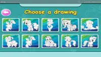 coloring pony horse game free Screen Shot 5