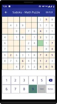 Sudoku - Math puzzle Screen Shot 4