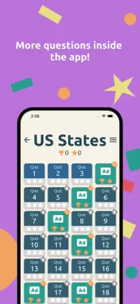 US States & Presidents Quiz – USA History Trivia Screen Shot 4