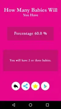 How many babies you will have. Physiological Test Screen Shot 2