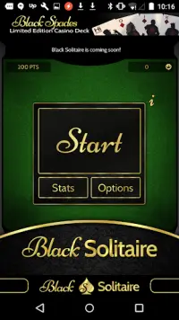 The Black Solitaire Game Screen Shot 1