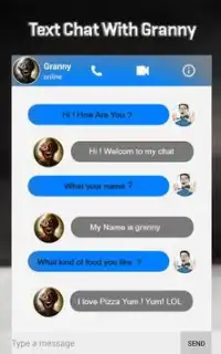 Granny Horror Video Call Simulator Screen Shot 3