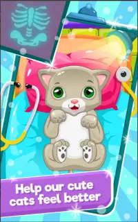 Little Cat Doctor Pet Vet Game Screen Shot 1