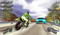 Crazy moto bike rider - heavy traffic bike racing Screen Shot 14