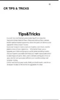 CR Tips & Tricks Screen Shot 0