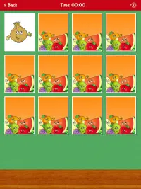 Fruits and Vegetables Memory Match Game Screen Shot 6