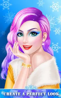 Makeup Girl Winter Beauty Spa Screen Shot 5