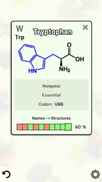 Amino Acid Quiz Screen Shot 3