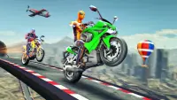 सुपर हीरो मोटरसाइकिल रेसिंग 3D Screen Shot 0