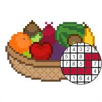 Pixel Art Fruit Coloring Games