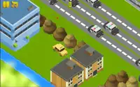 Blocky Town Traffic Cross Screen Shot 1