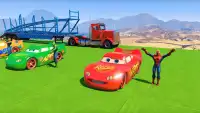 Superheroes Fast Highway Racing Challenges Screen Shot 1