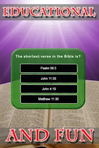 Holy Bible Faith Test Quiz Screen Shot 2