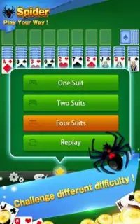 Solitaire - Spider Card Game Screen Shot 3