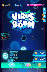 Virus go BOOM - New cute game & arcade shooter Screen Shot 1