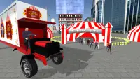 คนขับรถบรรทุกละครสัตว์: เมืองจำลองการเลือกและวาง Screen Shot 3