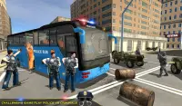 US Police Bus Transport Prison Break Survival Game Screen Shot 4