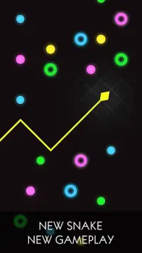 Neon Color Snake - Avoid Blocks, slither faster! Screen Shot 0