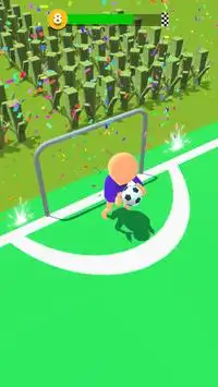 スーパーキックフットボール- 攻撃 サッカーゲーム Screen Shot 4