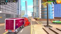 Lungsod Trak Pagmamaneho Simulator - City Truck Screen Shot 6