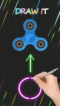 Draw Glow Fidget Spinner Screen Shot 2