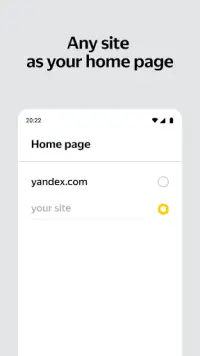Yandex Start Screen Shot 1