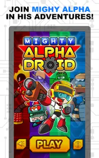 Mighty Alpha Droid - Action Word Game Screen Shot 2
