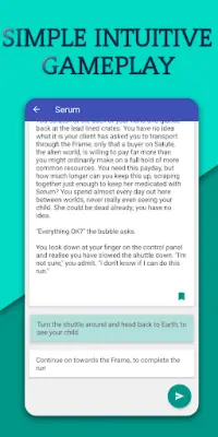 Serum: Science Fiction Text Adventure Screen Shot 3