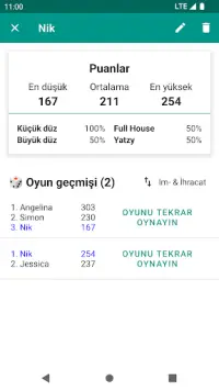 Yatzy Puanlama Kartı Screen Shot 6