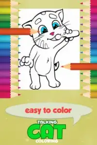 Talking Cat Coloring Game Screen Shot 0