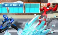 Superhero Frost Man City Rescue: Snowstorm Game Screen Shot 4