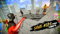 Flying Super Rope Hero 3D - Miami Crime Fighting Screen Shot 2