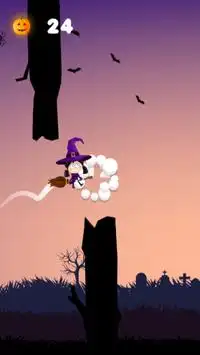 Flappy Witch for Kids Screen Shot 2