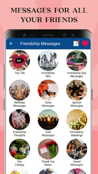 Cytaty przyjaźni i wiadomości Screen Shot 1