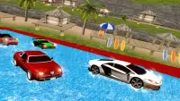Water Slide Car Racing adventure 2019 Screen Shot 0