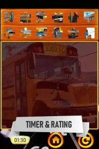 Bus Jigsaw Puzzle Game Screen Shot 2